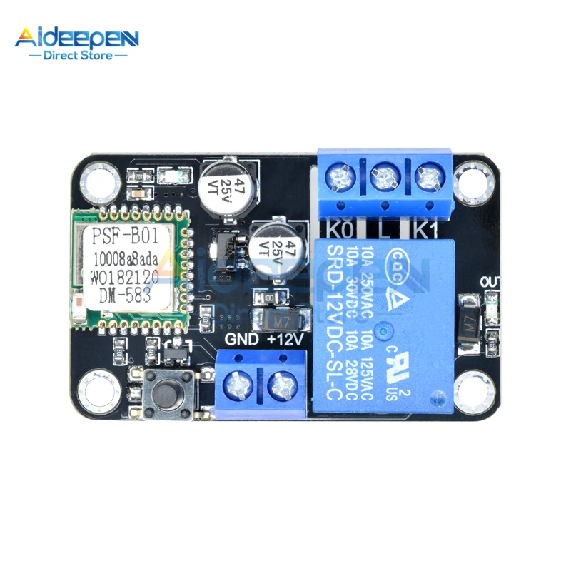 Беспроводное реле времени с Wi Fi 12 В постоянного тока ESP8285|Выключатели| |