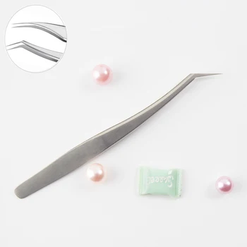 

Blueyes Eyelash Tweezers Lash Extension Eyebrow Pinzas Tweezer Makeup Accessories Curved Straight Twizzer Professional Tools
