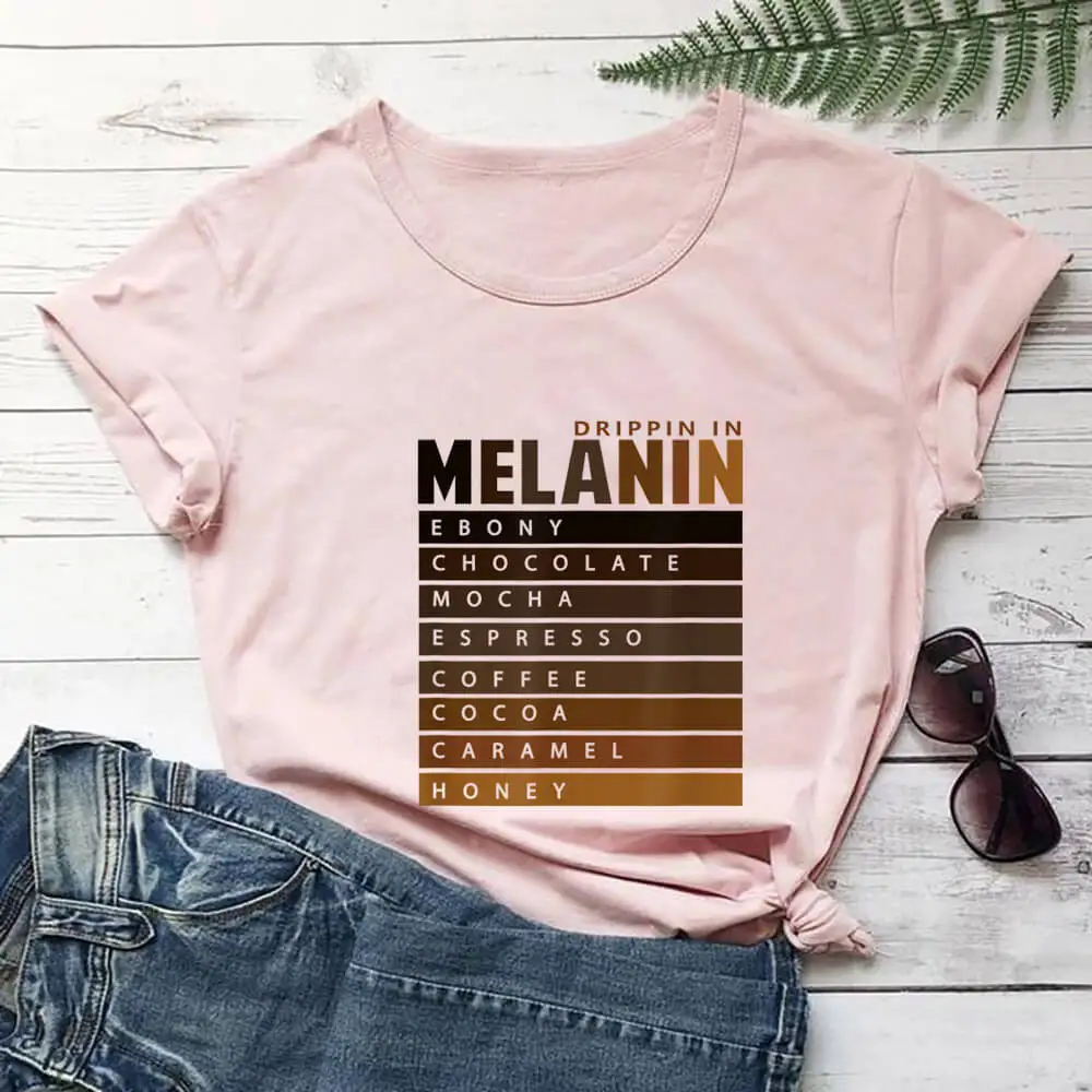 Honey Dew Melanin Ladies-t-shirt Pink XL