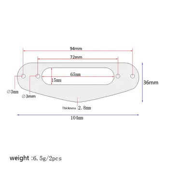 

2pcs Single Coil Neck Pickup Wood Ring Frame Cover for TL Electric Guitar