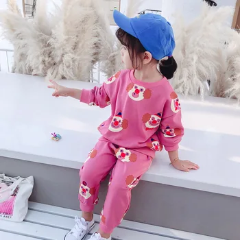 

2020 Baby Girl Spring Autumn Clothing Set Cute Cartoon Jacket+pants Girls Kids 2pcs Casual Suits Children Clothes