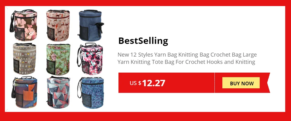Новая сумка для хранения вязания крючком большой емкости, сумка для хранения шерстяных шариков, сумка для хранения швейных принадлежностей для женщин