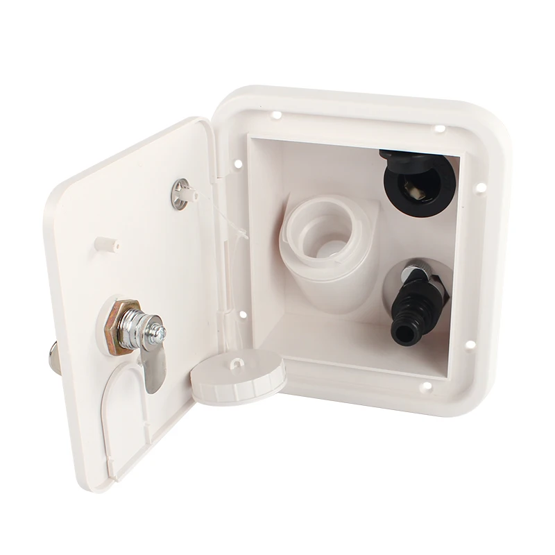 

RV Retrofit parts square Water inlet pressure nozzle gravity nozzle integrated water box 12V water nozzle with external outlet