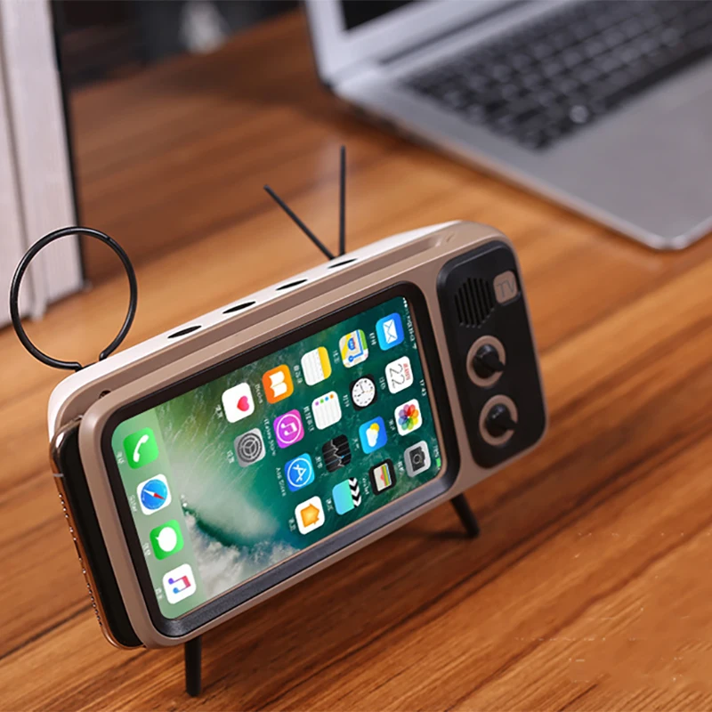 BT Bluetooth динамик мини портативный Ретро музыка ТВ Дизайн мобильный телефон