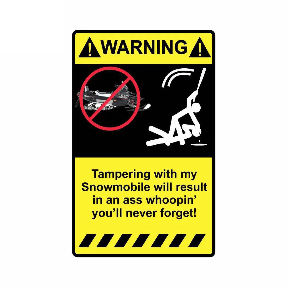 

Creative Car Sticker Tampering with My Snowmobile Car Styling Decal Accessories Vinyl PVC 10cm*7cm Motorcycle Waterproof