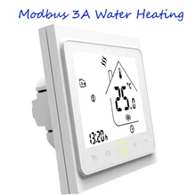 Программируемый термостат для нагрева воды ЖК-дисплей сенсорный экран NTC датчик комнатного температурного контроллера датчик modbus