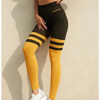 

sportlegging High Waist Yoga Pants Women Patchwork training pants women Gym tights Breathable Running Trousers fitness clothes