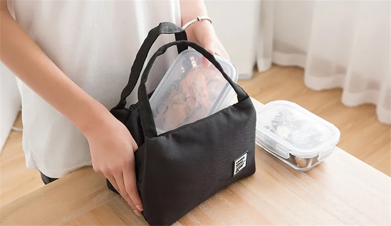 Портативная сумка для обеда, ткань Оксфорд, изолированная алюминиевая фольга, сумка для обеда, сумка для пикника, сумка для льда, сумка-тоут, водонепроницаемая сумка для еды