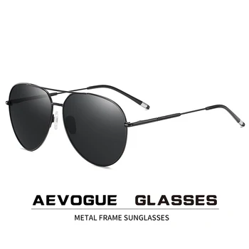 

AEVOGUE Men Pilot Polarized Sunglasses Two Beams Blue Green Ocean lens Unisex Sun Glasses UV400 AE0847