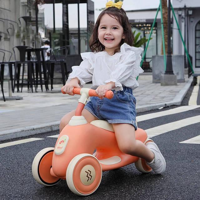 Children'S Scooter 1-3 Years Old Baby Without Foot Pedal Anti-Rollover Can Sit Toys Boys And Girls Riding Toys Children Tricycle 3