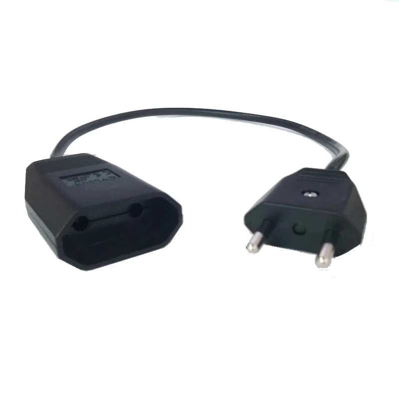 

EU Plug Socket 2Prong 4.0mm Male to Female Power Adapter Extension Cord 1.5 2 3 4 5M