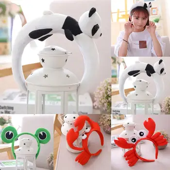 

cute Frog Crab Animal Plush Stuffed Hair Hoop Headband Headwear Photo Props Unisex Headband Cotton material Hair Accessory