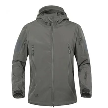 TAD зимняя куртка из кожи акулы, военная ветрозащитная тактическая куртка софтшелл, Мужская водонепроницаемая армейская мягкая куртка, ветровка от дождя