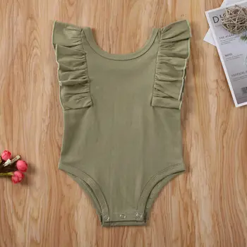 

new born baby clothes Infant Baby Girl Romper Solid Sleeveless Jumpsuit Outfits Clothes baby costume ropa de bebe