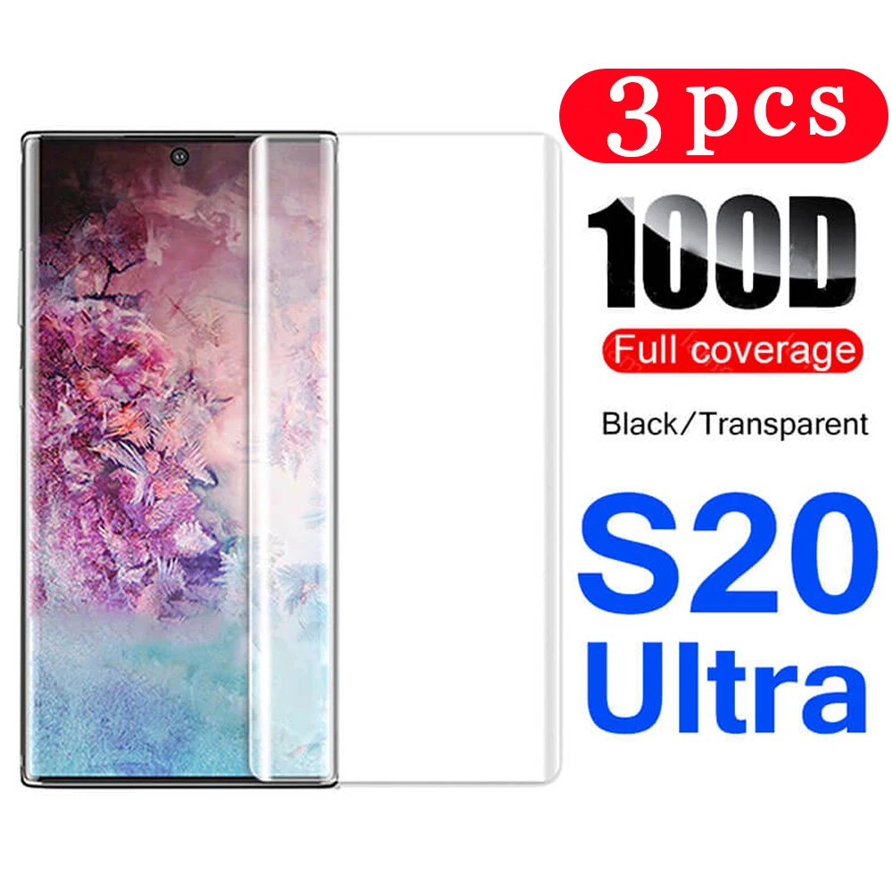 3 шт. для Samsung Galaxy S20 Ultra S10 lite 2020 S10e S9 S8 plus S7 edge защита экрана телефона закаленное