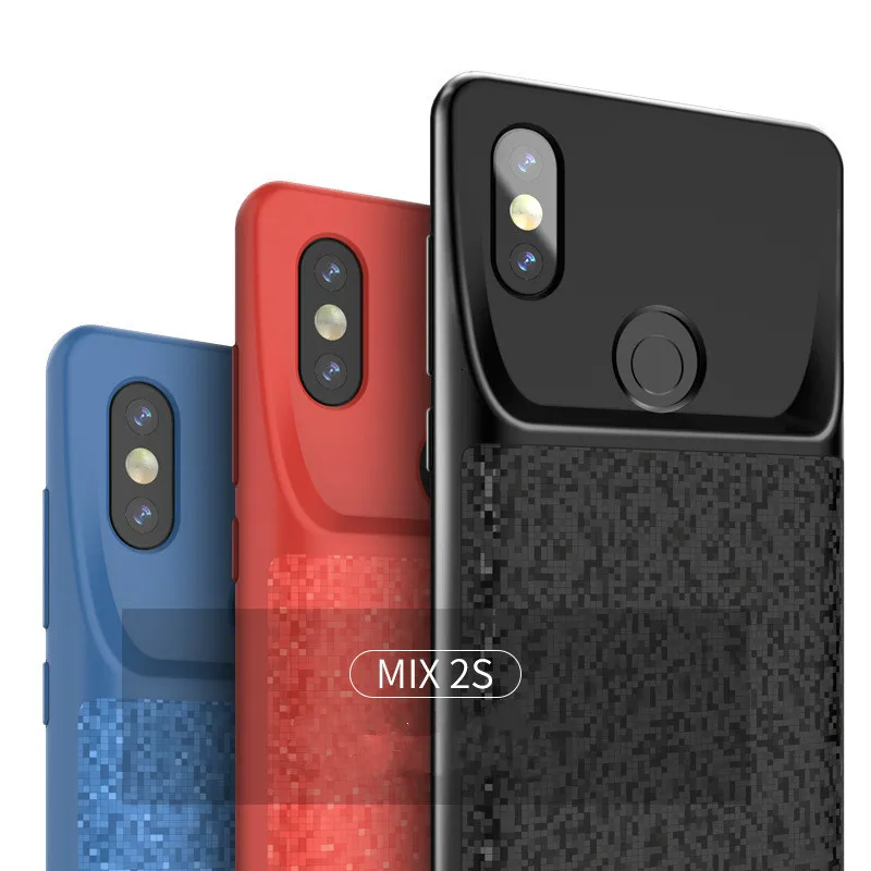 Для Xiaomi Mix 2s противоударный чехол для зарядного устройства для Xiaomi Mix 2 2s Внешний чехол для зарядного устройства запасной внешний аккумулятор чехол для зарядки