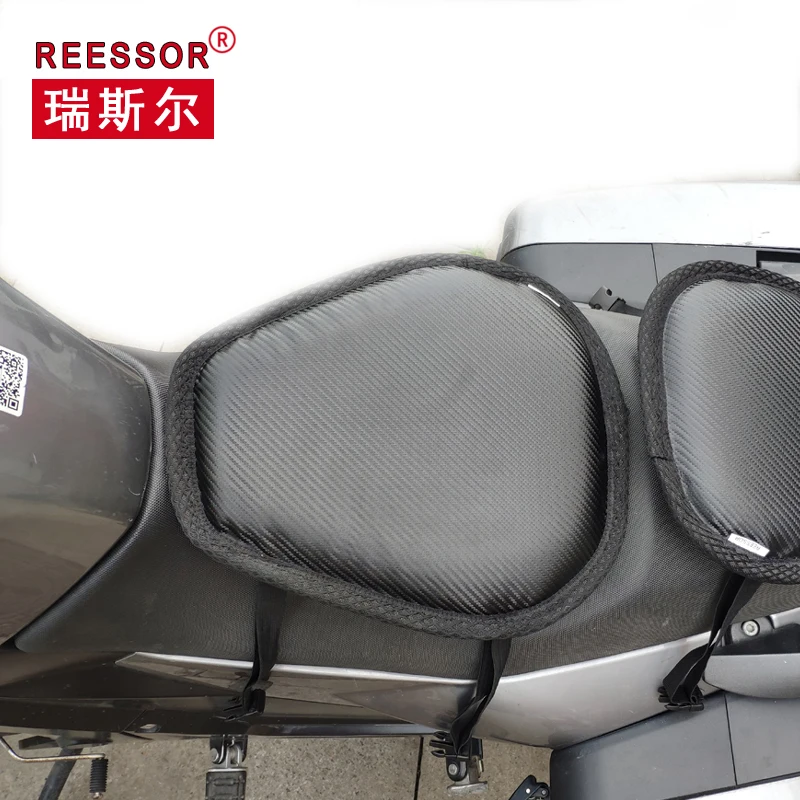 

Motorcycle seat cushion summer ventilated 6cm thick net Comfortable motorbike seat mat,cruisers travel bikes cushions