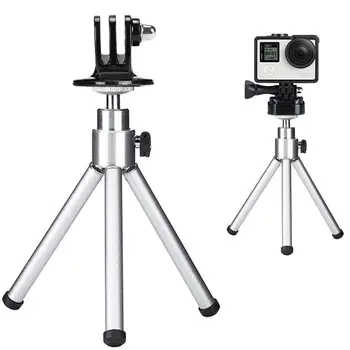

New Mini Tripods Stands High Quality Silver Universal Travel Flexible Leg Tripod Stand For GoPro Hero Camera Accessories