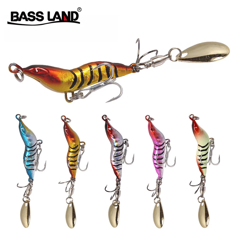 Bassland Новая Металлическая приманка для ловли креветок VIB супер длинный заброс