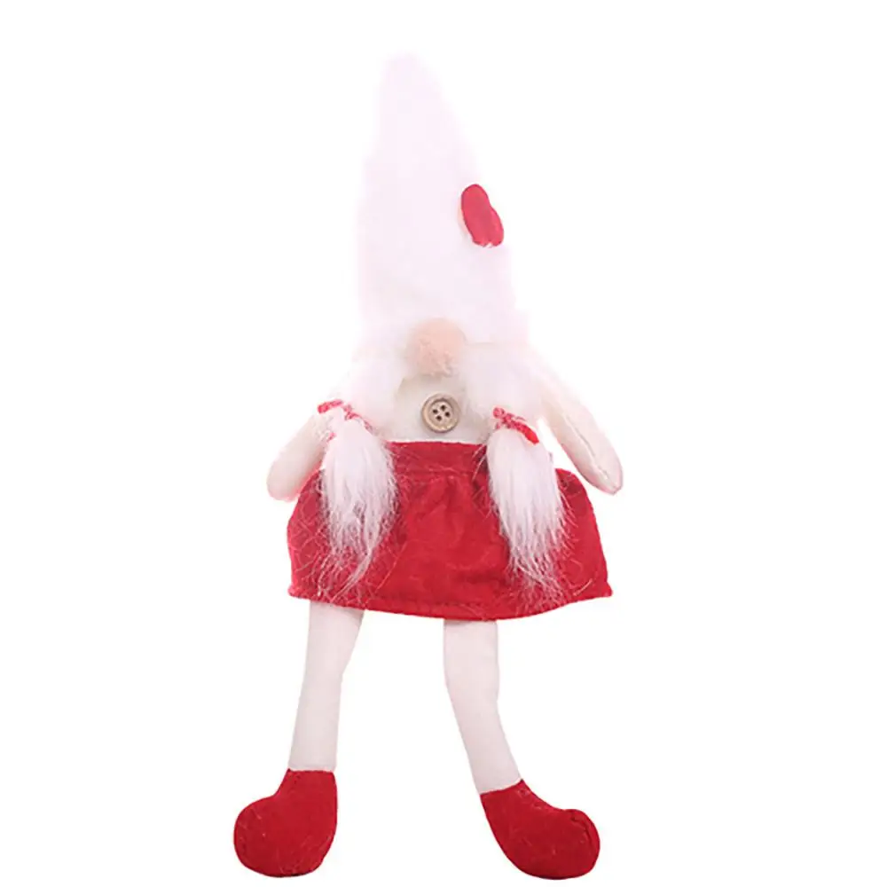 Рождественская подвеска, Новогоднее украшение, Санта-Клаус, милая плюшевая кукла, креативное рождественское Елочное украшение для дома vanocni dekorace 4FM - Цвет: Светло-серый