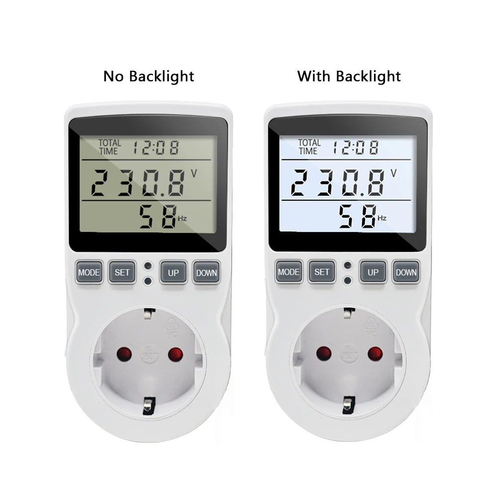 AC Power Energy Meter Digitale Wattmeter KWh Watt Volt Amp, 60 OFF