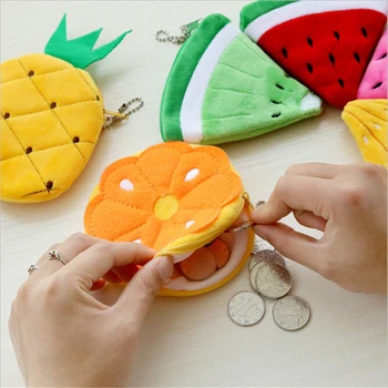 

Mini Fruit Change Purse Key Pouch Card Holder Children Gifts Korean Cute Coin Purse Kids Small Wallet Girls Money Bag