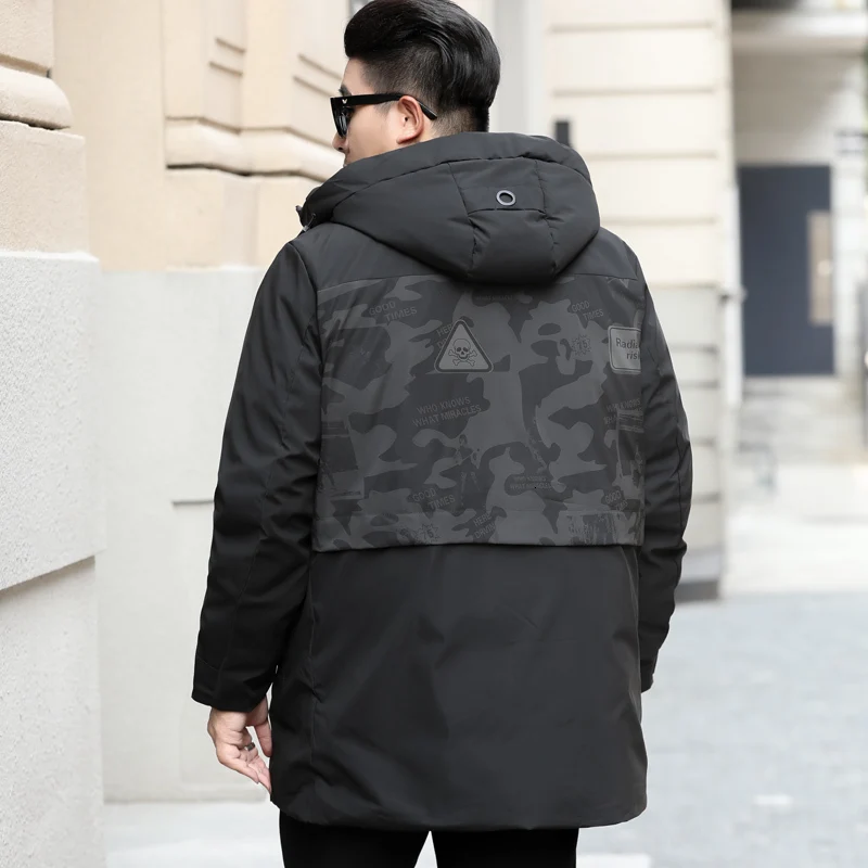 Зимняя мужская теплая куртка размера плюс 8XL 7XL 6XL 5XL 4XL удобное хлопковое Стеганое