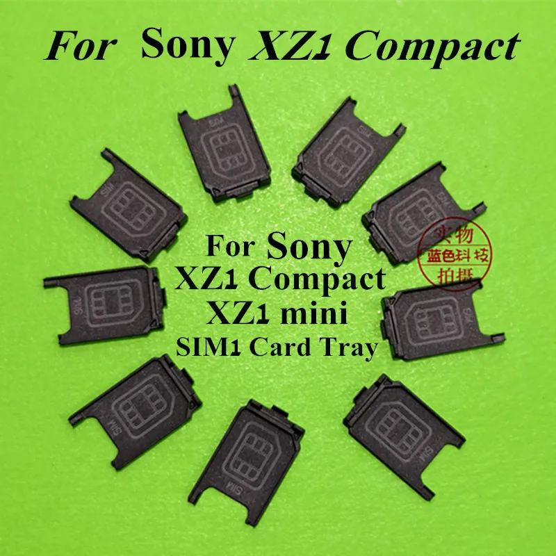 SIM 1 small 50 шт. SIM держатель лоток для sony XZ1 Compact XZ1mini G8441 Nano Sim 1 Micro SD карта запасные части - Цвет: SIM 1 small