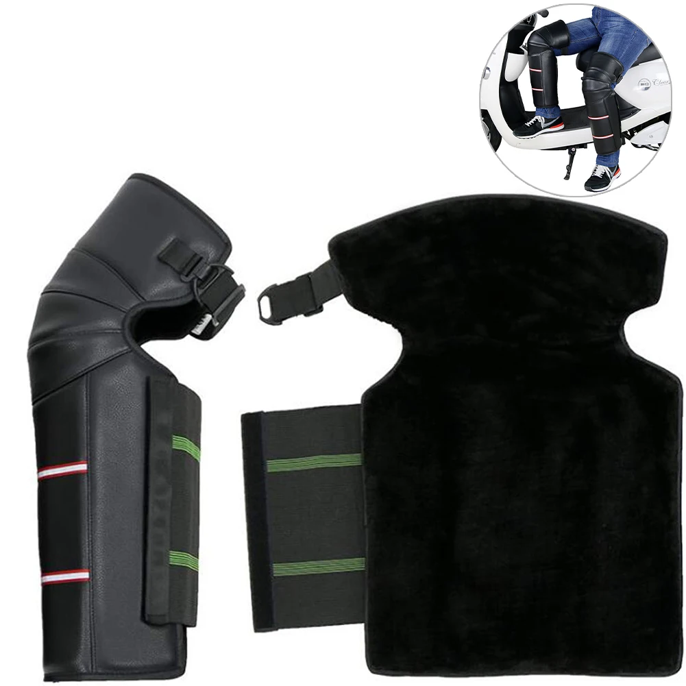 

Motorcycle Knee Pads PU Leather Windproof Leggings Knee Pads Windproof Warm Motorcycle Electric Car Warm Thick Warm Knee Pads