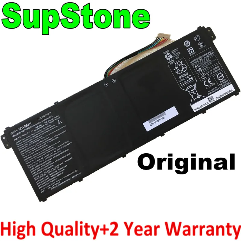 Оригинальный аккумулятор для ноутбука SupStone OEM AC14B3K Acer Swift 3 3S F314 51 R11|Аккумуляторы