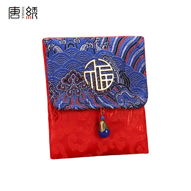 Китайский год красный конверт для денег HongBao красный пакет красный мешок денег - Цвет: D