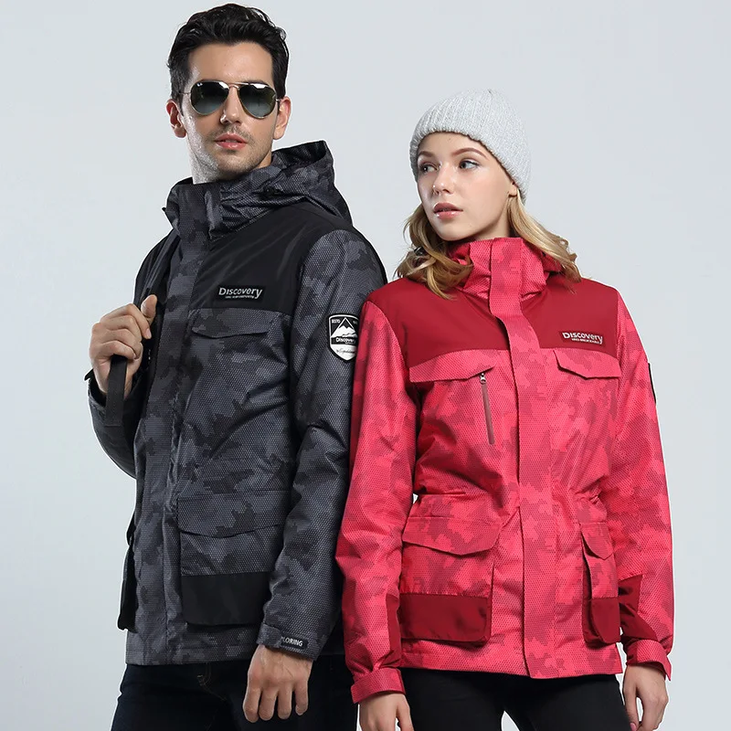 

Two-piece Couple Mountainskin Men Women Autumn Winter Outdoor Hiking Jacket Waterproof Windbreaker Climbing Camping Trekk Coat