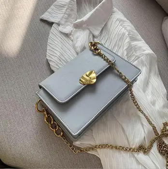 

Elegant Female Flap Square Bag 2020 Fashion New Quality PU Leather Women's Designer Handbag Chain Tote Shoulder Messenger Bags