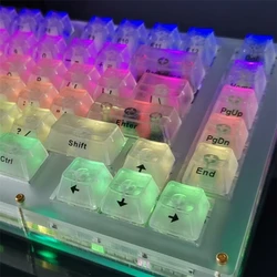 Etiqueta transparente dos teclados mecânicos de kelowna no lado do tampão da chave que rotula a etiqueta protetora impermeável clara para teclados.