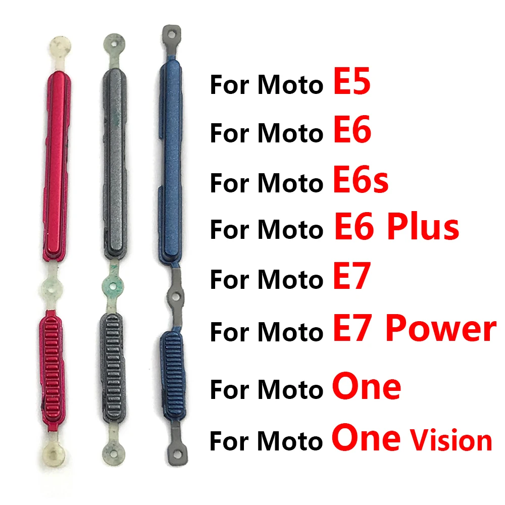 Nuovo Tasto Di Accensione Laterale Tasto Volume Per Motorola Moto E6S E6 E5 E7 2020 One Vision Fusion Plus G Power 2021 G60 Tasto Laterale