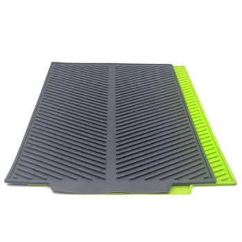 

Silicone Dish Drying Mat Flume Folding Draining Mat,Drain Mat Drying Dishes Pad Heat Resistant Non-Slip Tray