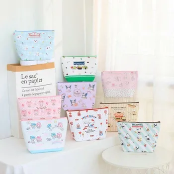 

1Pc Lovely PU Kuromi PC Cinnamoroll Pudding Dog Cosmetic Bags Women Storage Travel Pouch Wash Bags Girl Makeup Bags
