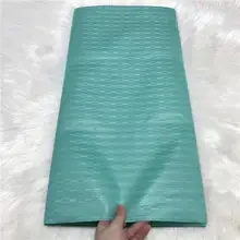10 ярдов Aqua нигерийская ткань Atiku кружева для Мужская одежда 10 ярдов кусок хлопок Atiku ткань в красивом хлопке Atiku материал