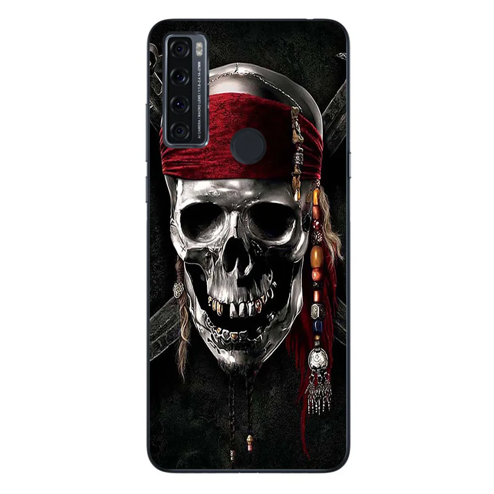 Phone Bags & Cases For TCL 20 SE 2021 6.82 inch Cover Soft Silicone Fashion Marble Inkjet Painted Shell Bag flip cover Cases & Covers