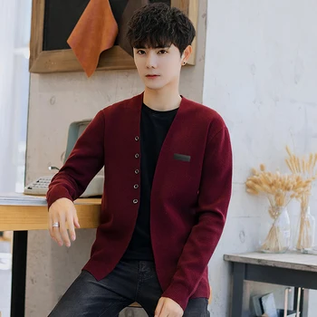 

Cardigan Men Sweater 2019 Single Breasted For Sweater Men Autumn Winter Casual Long Sleeve For Men Clothes New Arrival M-4XL