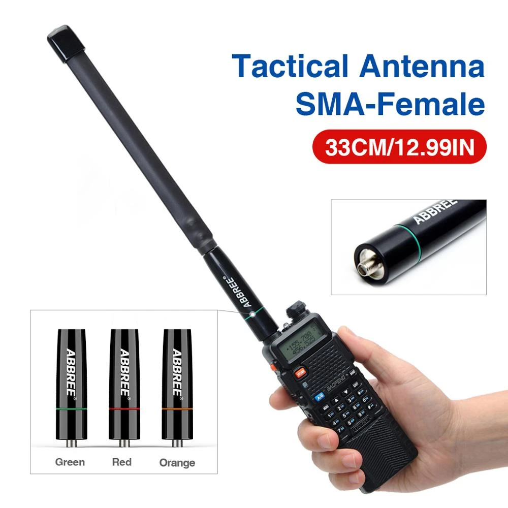 Brand New Tactical Antenna AR-152C SMA-Female 33CM Dual Band 144/430Mhz For BAOFENG UV-5RE UV-5R8W UV-5RE8W Amateur Ham Radio