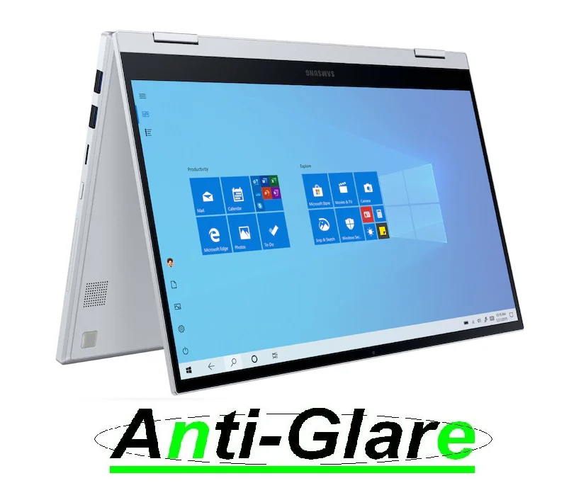 2X Cover Proteggi Schermo Ultra Trasparente/Antiriflesso/Anti Raggi Blu Per Laptop Pc Flessibile Samsung Galaxy Book Flex Alpha A Da 13.3"