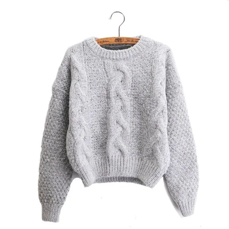 0 3 женские свитера Теплый пуловер и джемперы Crewneck из мохера Twist Pull Джемперы