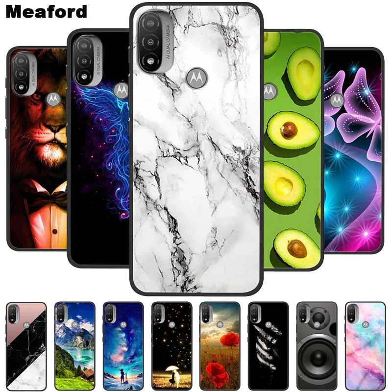 Per Motorola Moto E40 Custodia In Marmo Custodia Morbida In Silicone Per Motorola Moto E20 E40 Custodia Per Telefono Fundas Cover Per Moto E 40 Coque