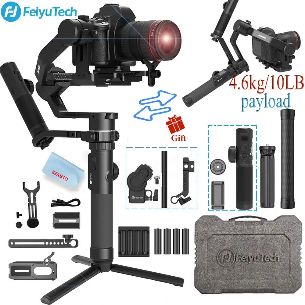 FeiyuTech AK4500 3 осевой Ручной Стабилизатор камеры для Sony/Canon/Panasonic/Nikon полезная
