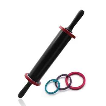 

Rolling Pin - Adjustable Rolling Pin With Thickness Rings, Rolling Pins For Baking,smooth Non Stick Stainless Steel Roll