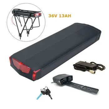 

36V Battery Rear Rack eBike 13Ah 18650 Cell Electric Bike for Bafang Motor With Charger for 500W 350W 250W Motor