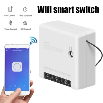

DIY WiFi App Remote Control 2 Way Smart Switch Small Timer Light Switch for Alexa DQ-Drop
