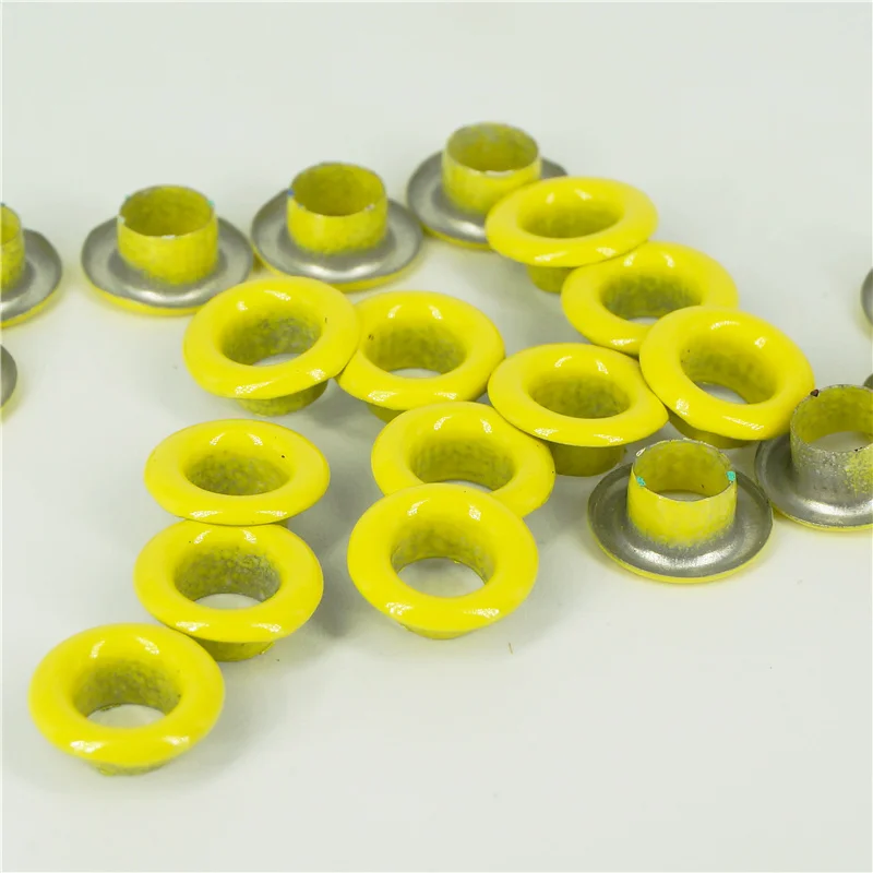 Inner 5mm more than 12 Colors Eyelets for Leather craft DIY Scrapbooking Shoes Belt Cap Bag Tags Clothes Fashion 100pcs eyelet grommet ring screw back eyelets metal eyelet buttons