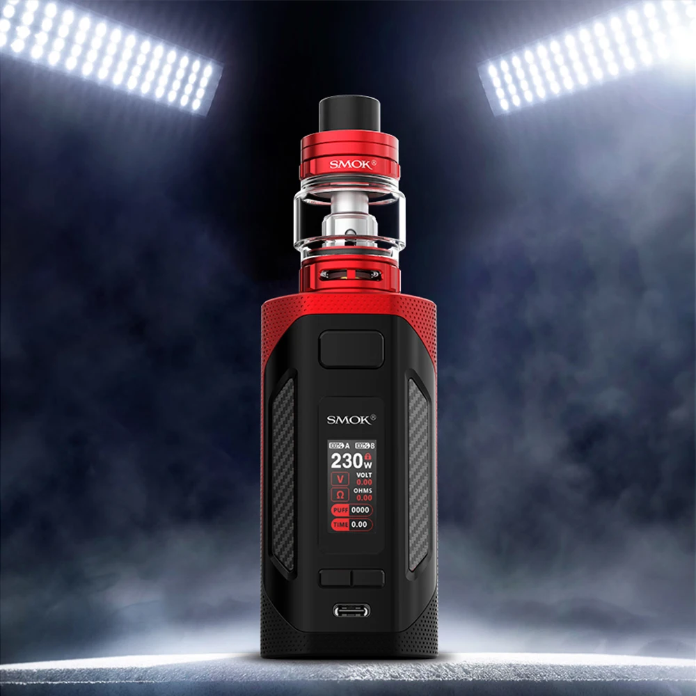 Original SMOK Rigel Kit with 230W Rigel Box MOD Vape TFT Screen 6.5ml TFV9  Tank V9 Meshed Coil Electronic Cigarette Vaporizer - AliExpress